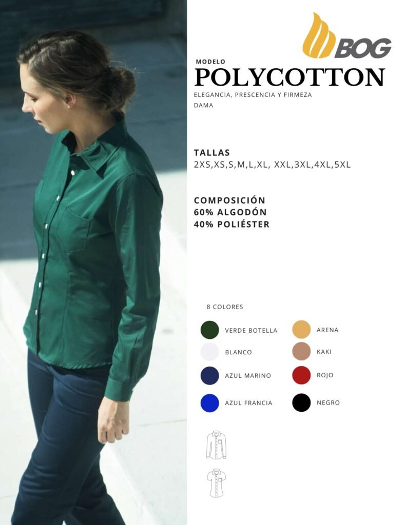 BLUSA MOD POLYCOTTON DAMA