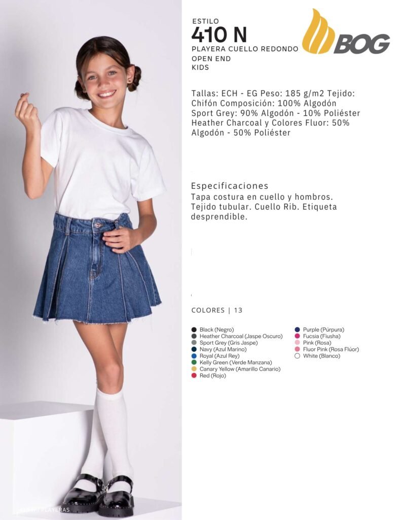 PLAYERA MOD 910N NIÑA