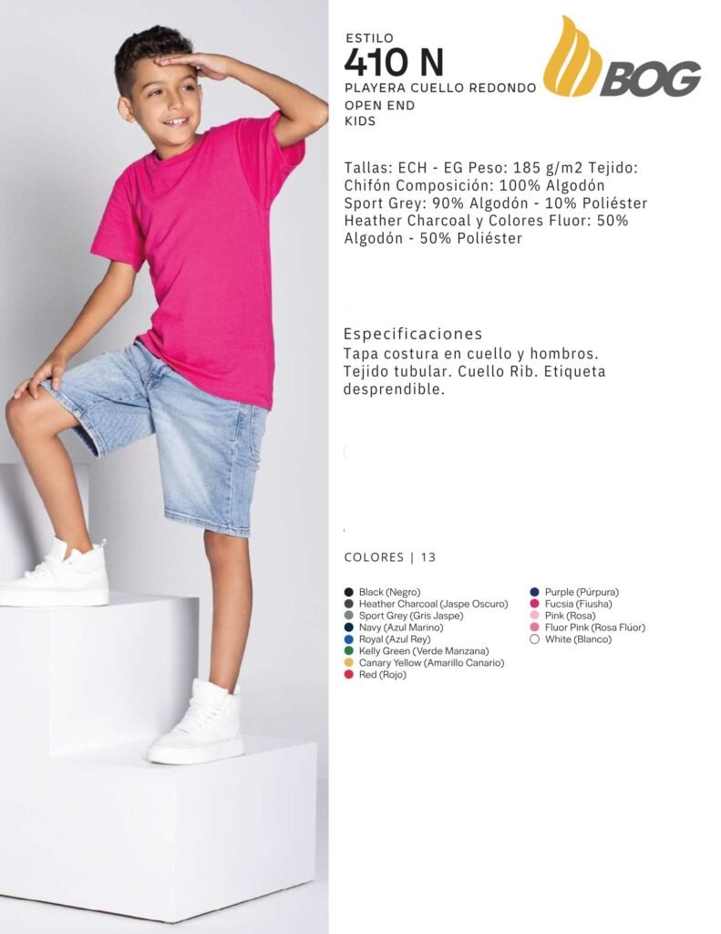 PLAYERA MOD 910N NIÑO