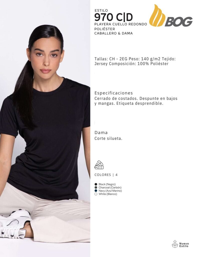 PLAYERA MOD 950 C D DAMA