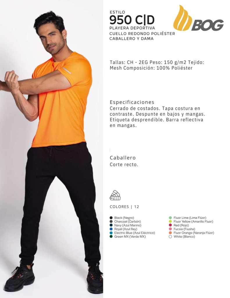 PLAYERA MOD 950 CD CABALLERO