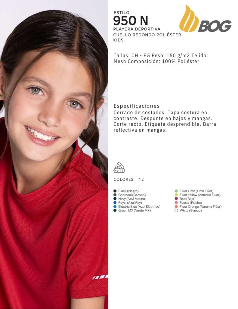 PLAYERA MOD 950N NIÑA