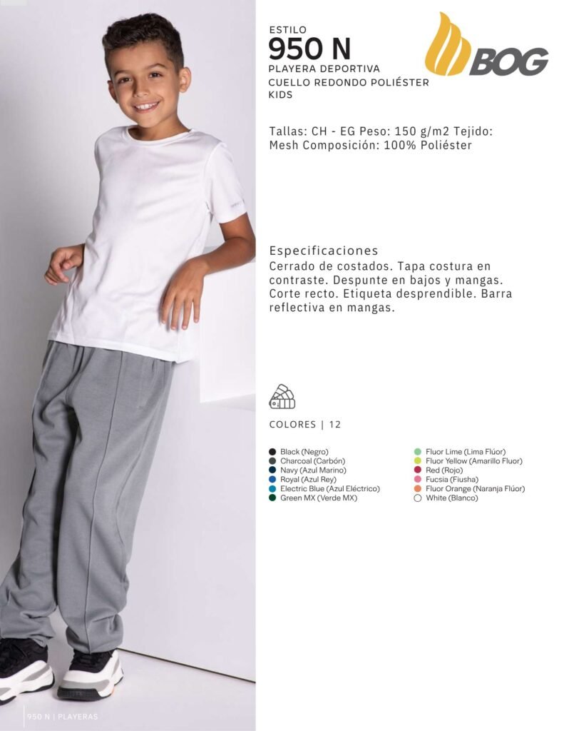 PLAYERA MOD 950N NIÑO