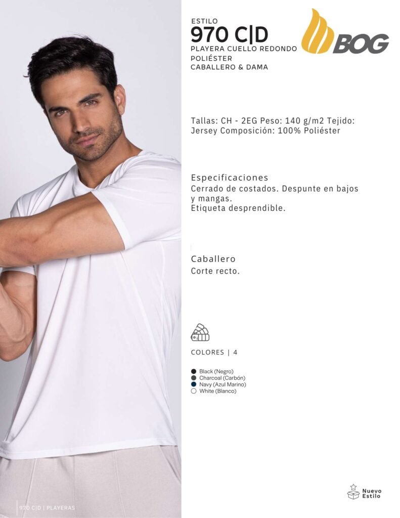 PLAYERA MOD 970 CD CABALLERO
