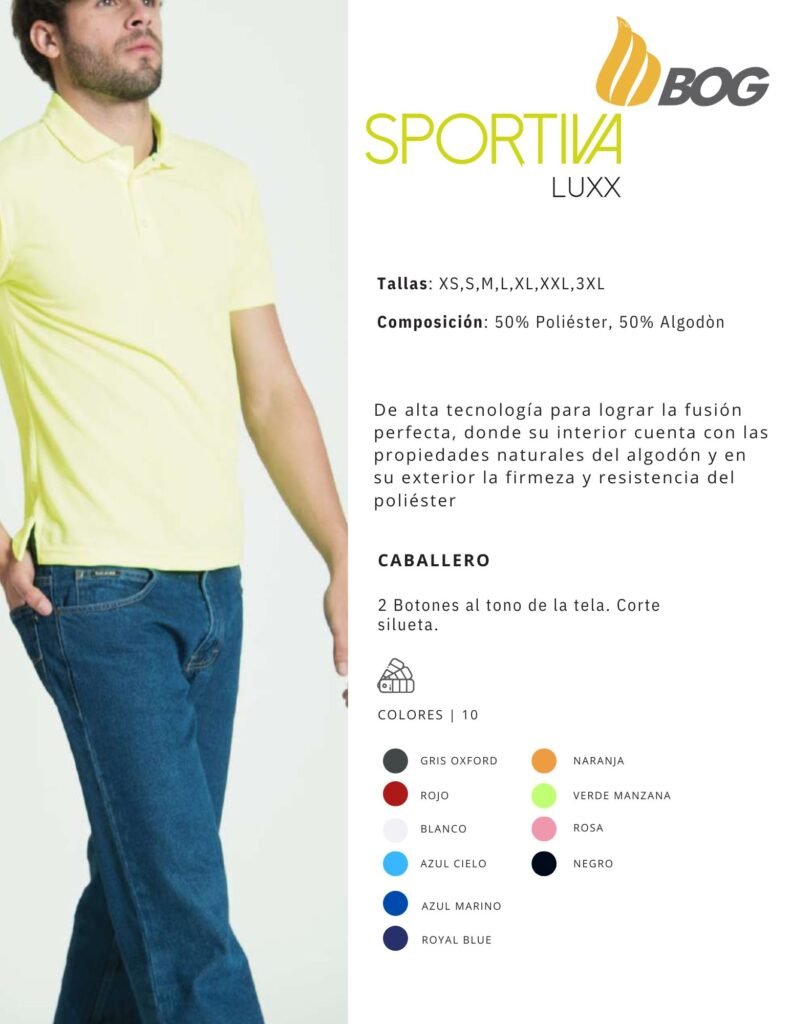POLO MOD SPORTIVA LUXX CABALLERO
