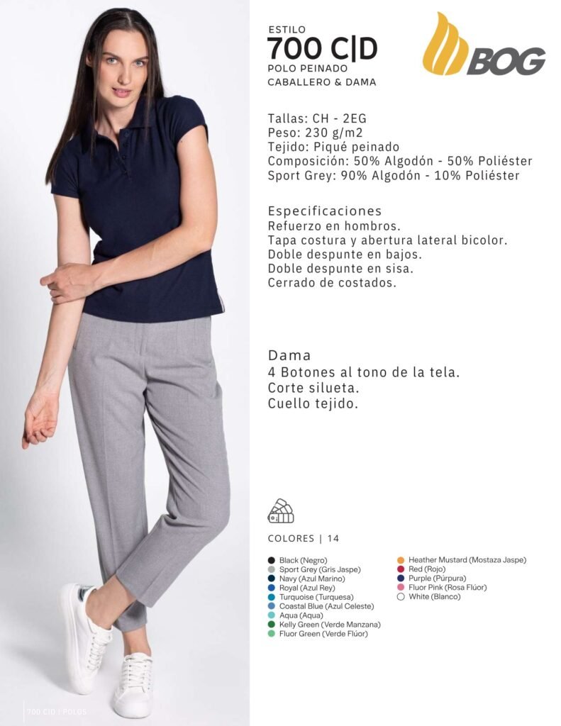 Playera tipo POLO Mod 700 CD