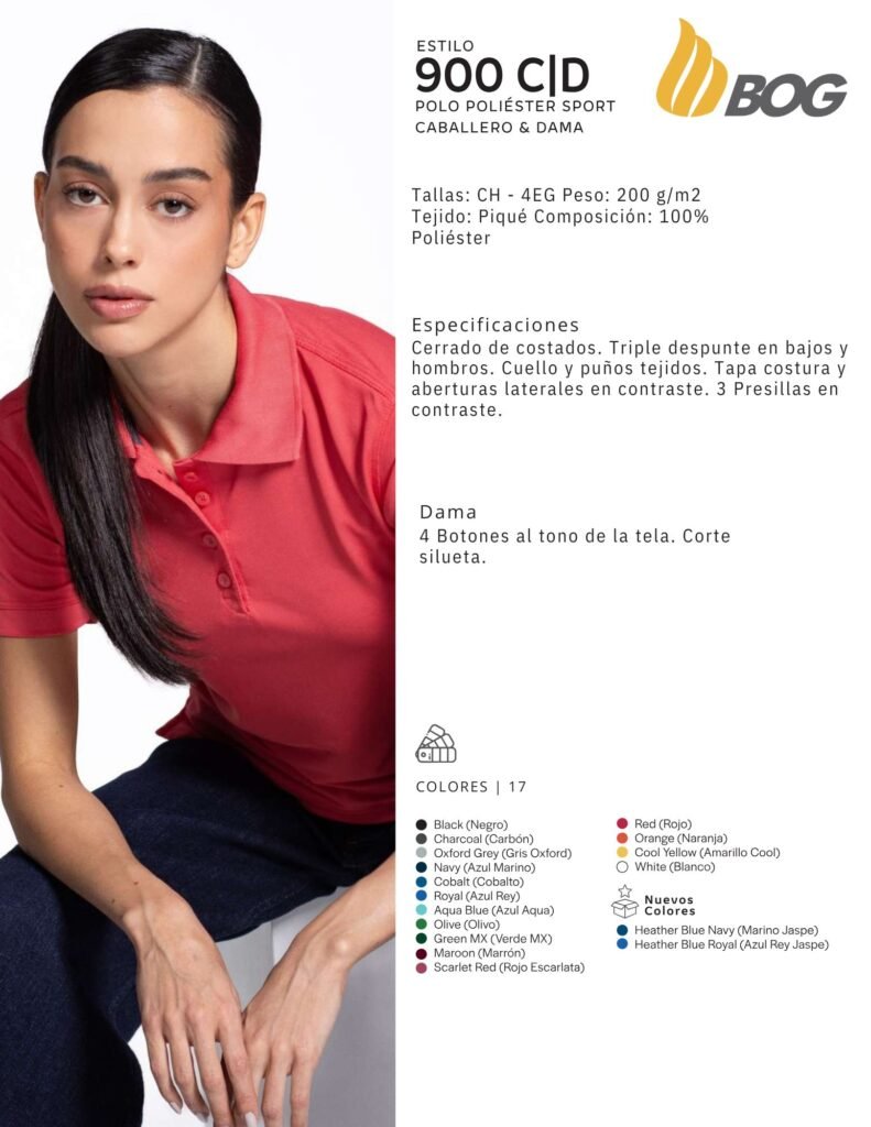 Playera tipo POLO Mod 900 CD