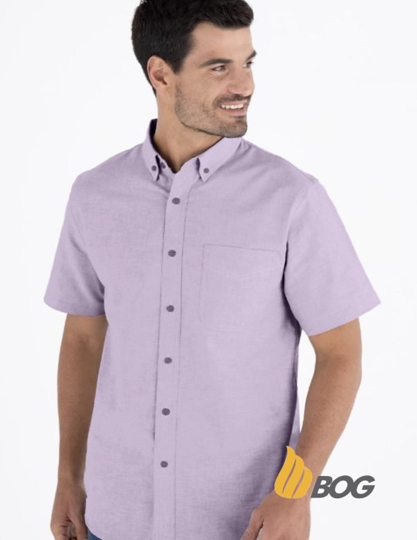 Camisa Hombre Manga Corta Oxford