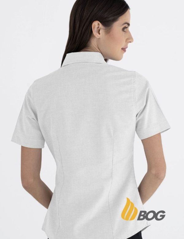 Blusa Mujer Manga Corta Oxford - Imagen 2