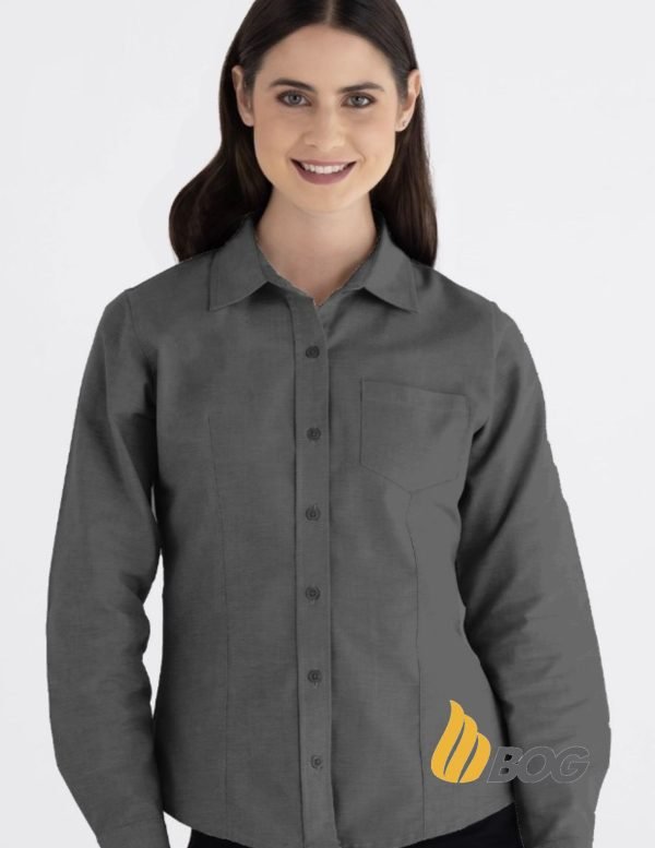 Blusa Mujer Manga Larga Oxford