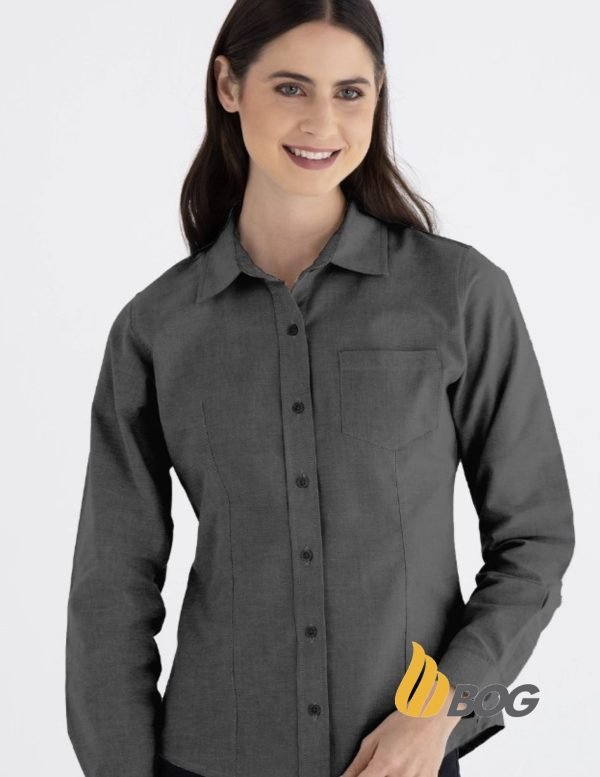 Blusa Mujer Manga Larga Oxford - Imagen 4