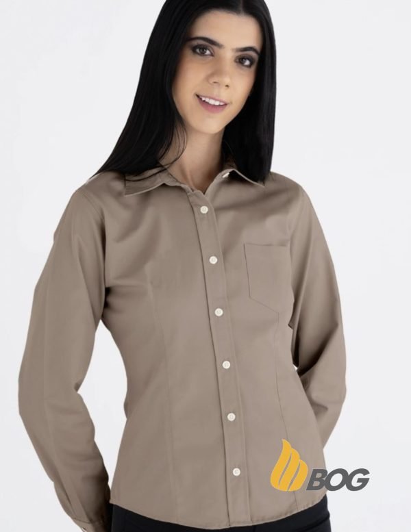 Blusa Mujer Manga Larga Polycotton