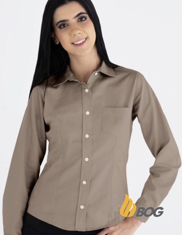 Blusa Mujer Manga Larga Polycotton - Imagen 4