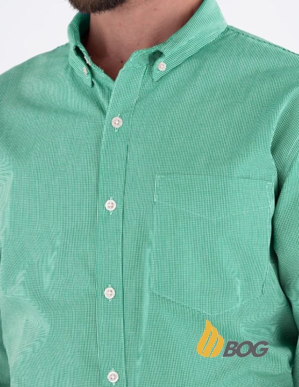 Camisa Hombre Manga Larga Microcuadro - Imagen 5
