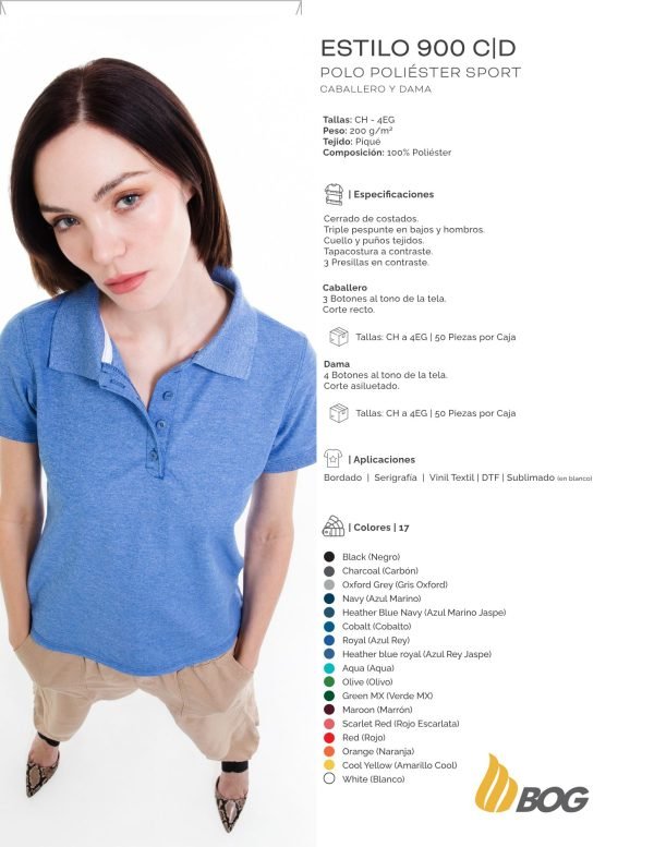 Playera para dama PLAYERYTEES 900 C|D