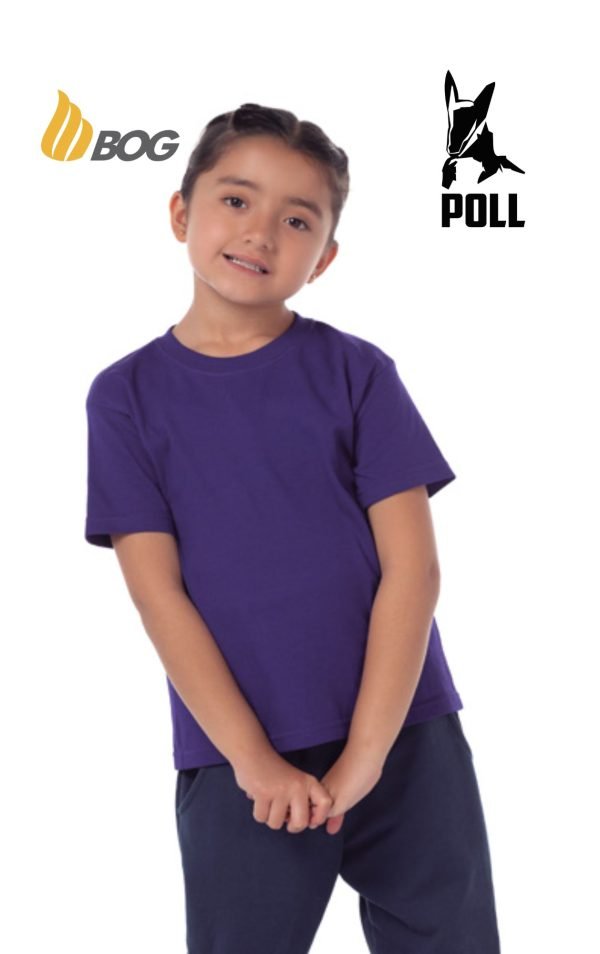 Playera Cuello Redondo Manga Corta Unisex para Niño  Mod N0300